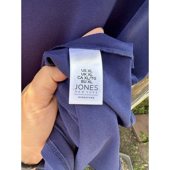 Jones New York Signature Asymmetrical Ruffle Tank - XL - Picture 5 of 7